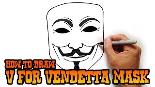 How to Draw V for Vendetta(Learn how to draw the mask from V for Vendetta in this simple step by step narrated video tutorial. I share tips and tricks on how to improve your drawing skills ..., 2014-10-24T16:08:12.000Z)