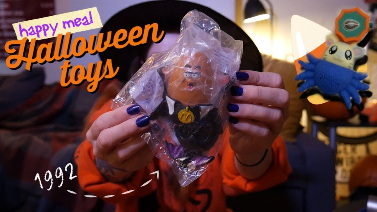 Opening 90's Halloween Happy Meal Toys 🎃