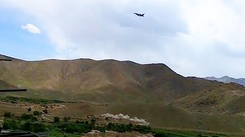 F16 Strafing Run for Green Berets