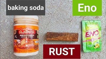 rust remove with baking soda and eno