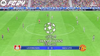 FC 24 | Bayer 04 Leverkusen vs Manchester United - Champions League - PS5™ Full Match & Gameplay