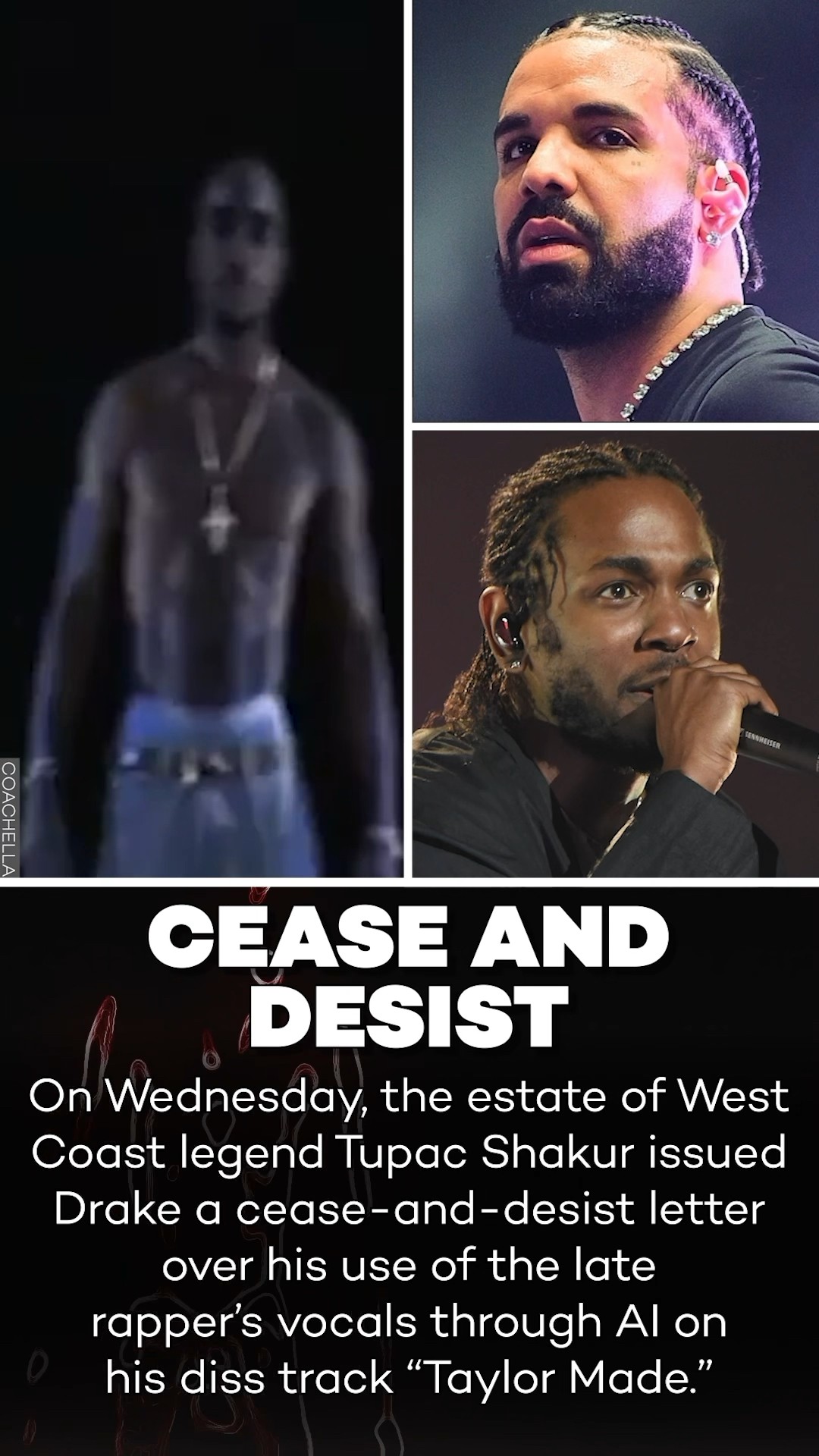 Tupac’s Estate Threatens to Sue Drake Over AI Vocals in Kendrick Lamar Diss!