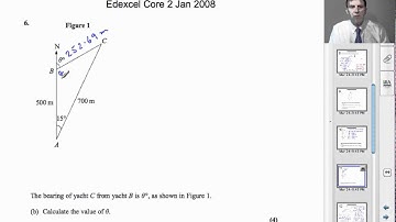 A-Level Maths Core 2 Paper January 2008 - Q6 - Edexcel