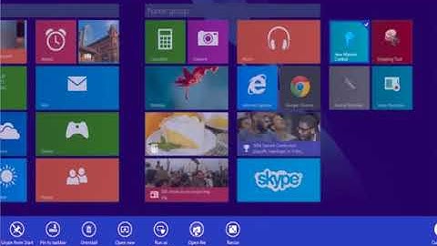 How to change the icon and color of tiles in Windows 8.1?