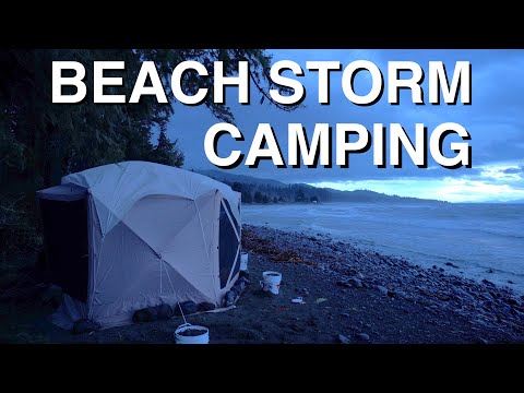 camping-on-the-beach-in-a-huge-storm