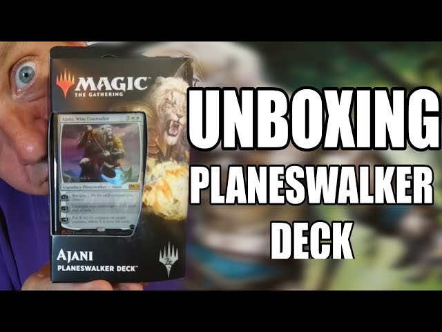 2019 Core Set Planeswalker Deck Unboxing - Ajani - YouTube