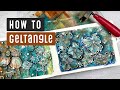 How To GELTANGLE | Art Journal Process 002