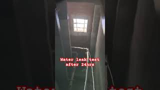 Water leak test for toilets after 24hrs #construction #heavycivil #plumbing #civilserv #asphalt