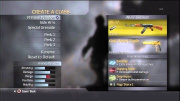COD4 | Custom Class Setup