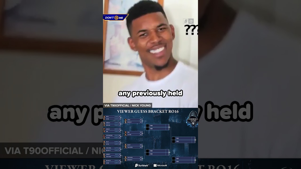 NO ONE KNOWS WHO'S PLAYING IN THIS EVENT