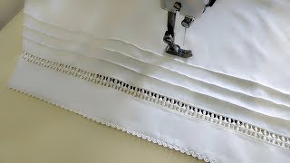 Salwar Poncha Design With Lace Pintucks Salwar Mohri Design With Lace