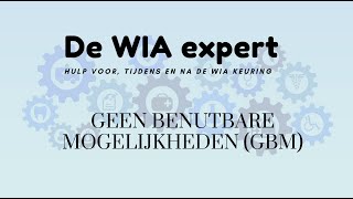 Geen Benutbare Mogelijkheden, wanneer is daar sprake van?