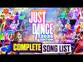 Just Dance 2026 Edition Complete Song List 