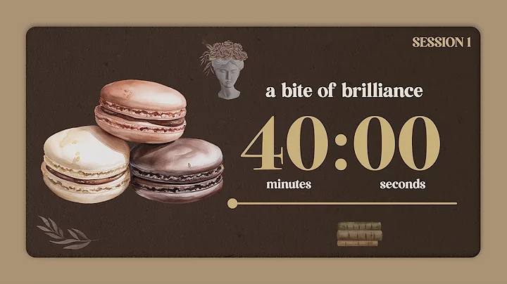 40/10 pomodoro | study like dark academia | 6-hour macarons | jazz music