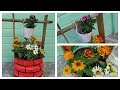 Como Fazer Pocinho para  Jardim com galão de água e caixote de feira - poço decorativo