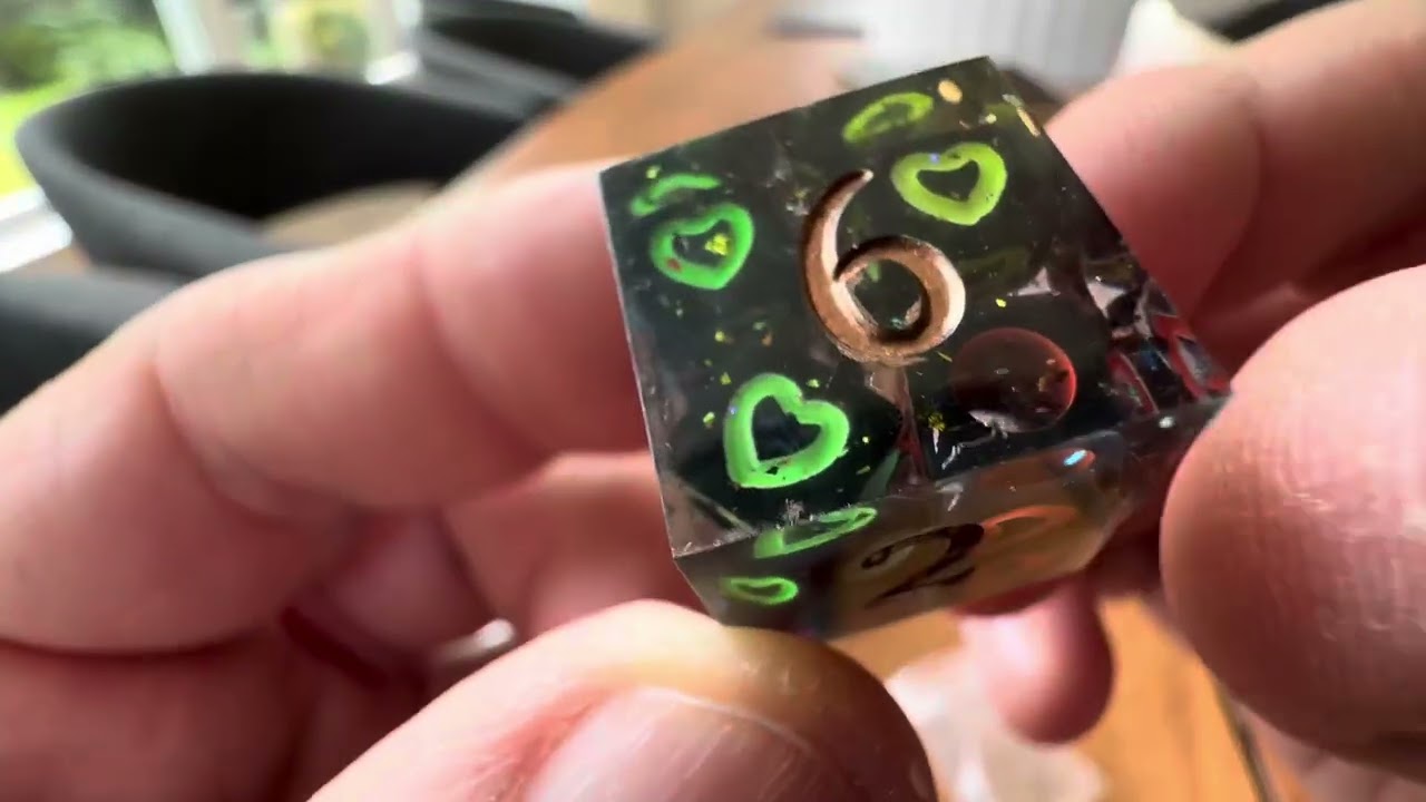 Sharp Edge Dice Set for DND for Dungeons and Dragons Ttrpg Games, Multi Sided RPG Polyhedral Resin R