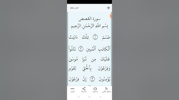 سورة القصص بالتجويد المبسط والتلاوة الصحيحة الصفحة (٣٨٥)
