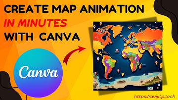 Create Stunning Animated Maps in Minutes with Canva! #canva