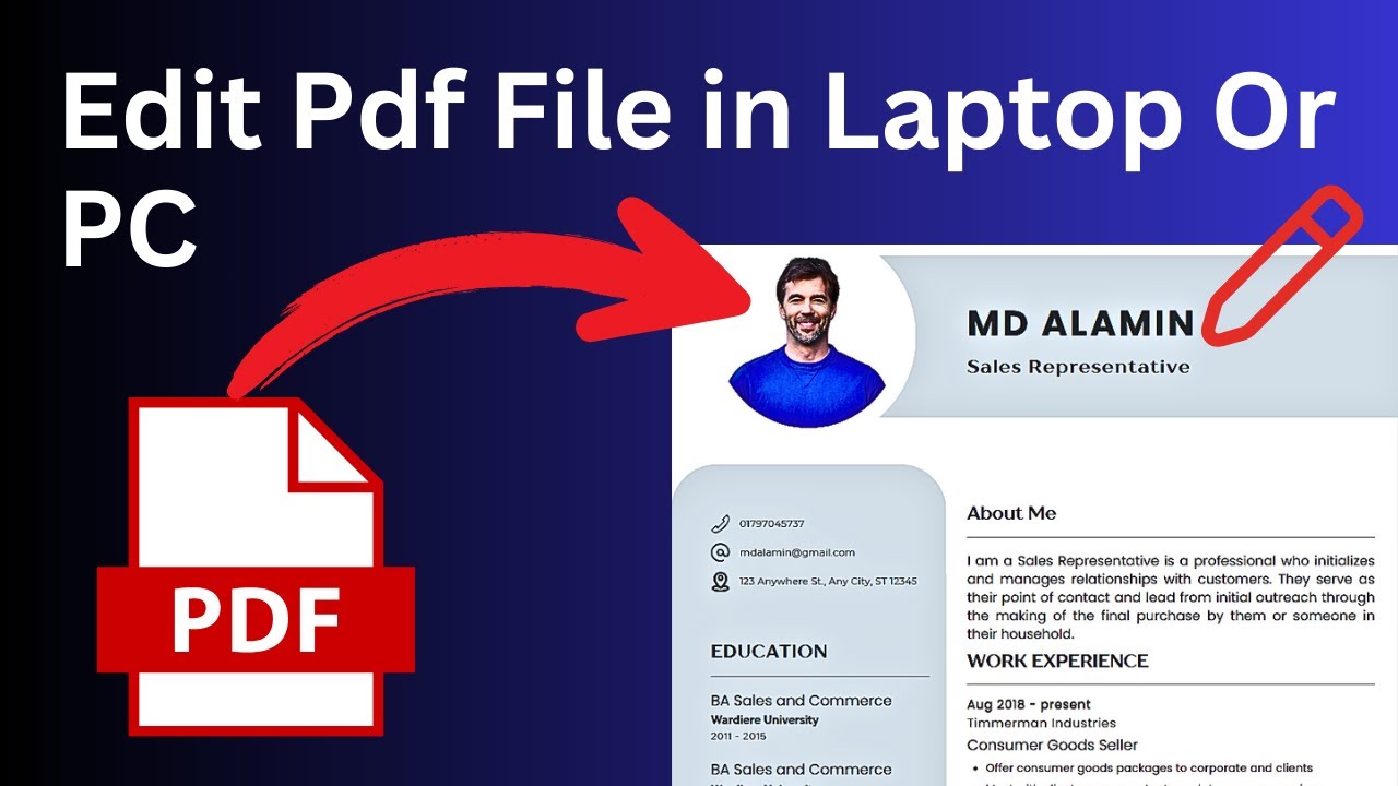 How to Edit Pdf File in Laptop Or PC 2025 | Edit Pdf File Easy & Free ...
