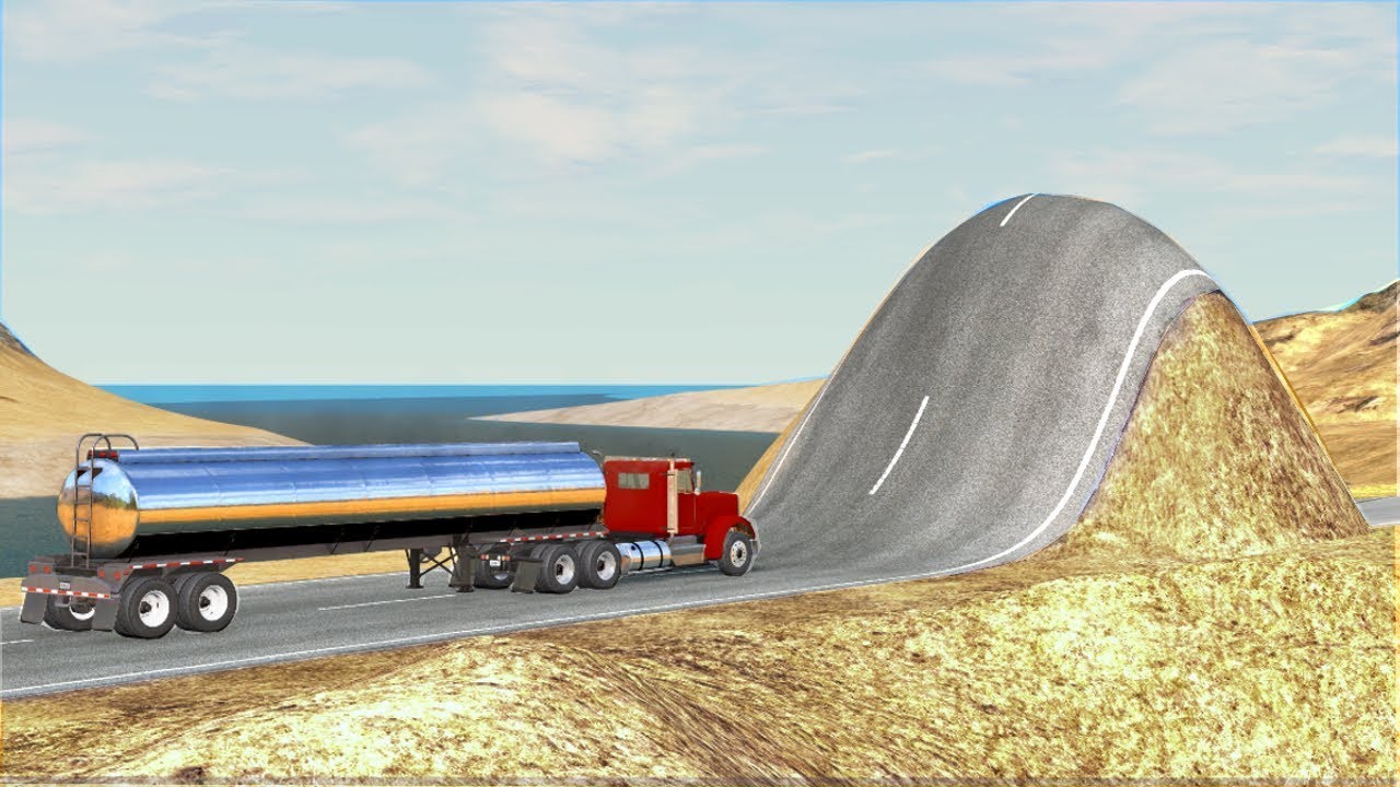 Cars Vs Steep Bulge Beamng Drive Youtube Hot Sex Picture