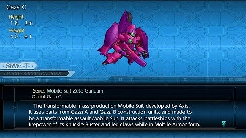 Enemy Gaza C Attack/s (Mobile Suit Zeta Gundam), Super Robot Wars T.