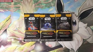 Ouverture de 3 booster Star Wars Unlimited : Passage en vitesse lumière #1#