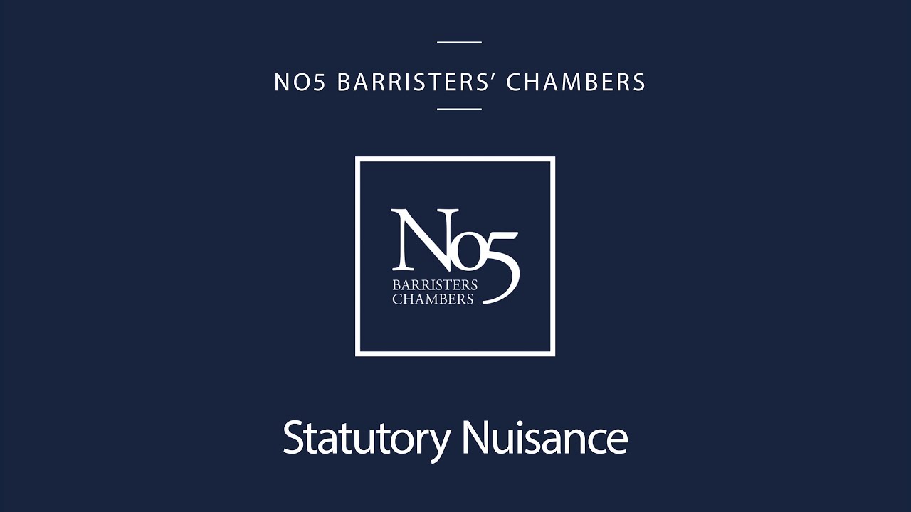 Statutory Nuisance inar YouTube