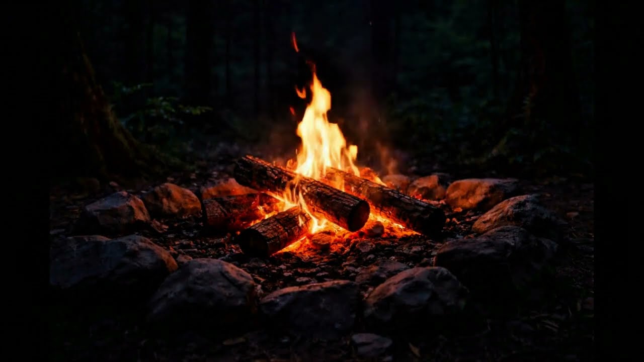 Calm Forest Campfire 🔥Minutes Deep Sleep