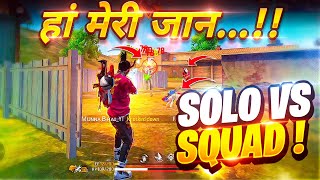 Munna Bhai Hindi OverPower Solo vs Squad Headshot Gameplay- Free Fire Hindi