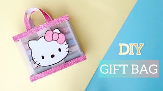 DIY Gift Bag / Gift ideas / DIY Kitty gift bag / Transparent gift bag