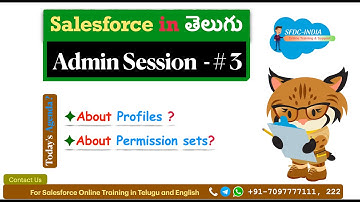 Salesforce Admin Session - #3 || Profiles || Permission sets || Salesforce in Telugu || sfdcindia