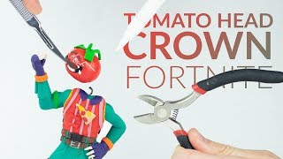 Making Tomatohead Crown (Fortnite Battle Royale) – Polymer Clay Tutorial