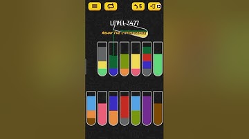 Water sort puzzle level 3477