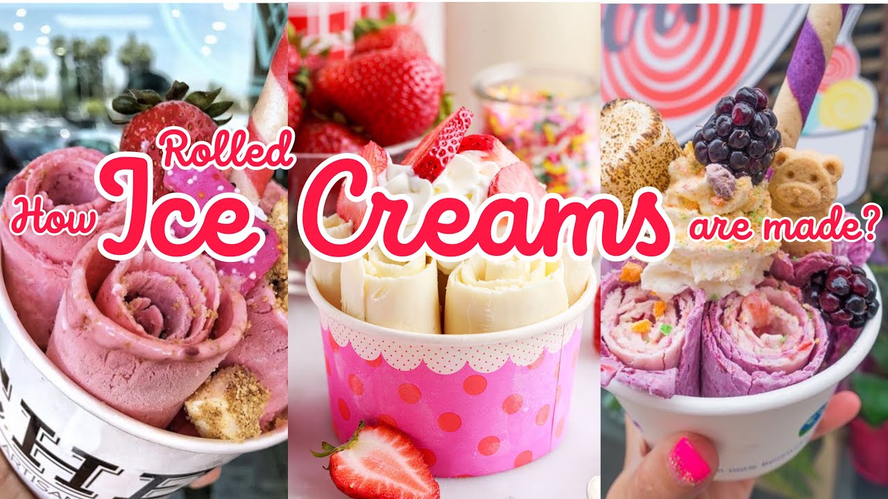 Let's LEARN on HOW TO make DIY ROLLED ICE CREAMS YouTube
