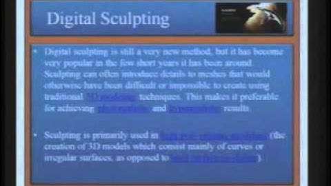 Advance Sculpting in Mudbox