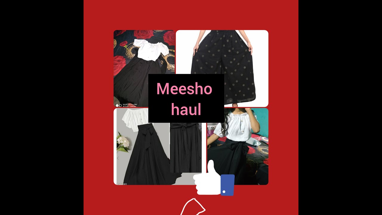 Meesho top and skirt set under 500.full flared palazzo YouTube