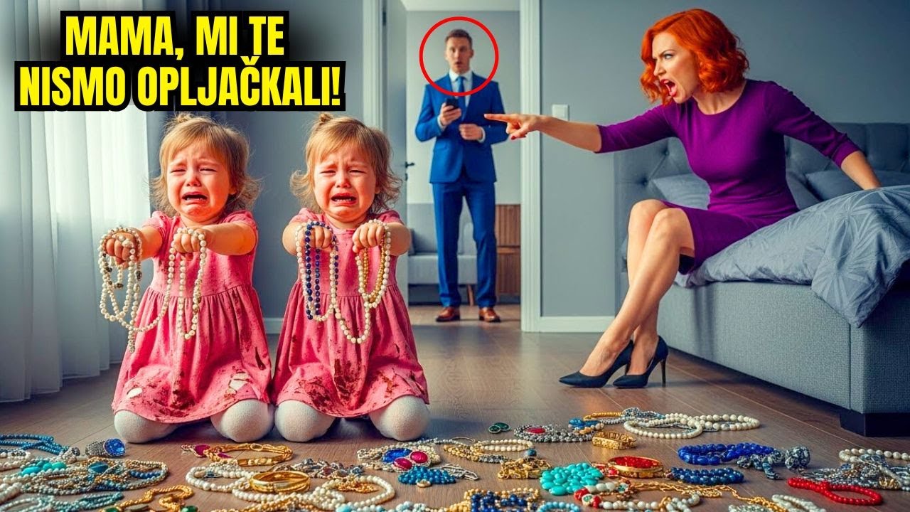 Okrutna maćeha optužuje blizanke za krađu i one plaču na sav glas — otac milijunaš zove policiju i..