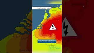 Vrijdag: eerst tropisch warm, daarna kans op lokaal stevig onweer ⛈️⚡#weervideo #weerbericht