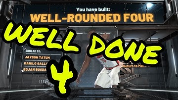 BEST WELL ROUNDED FOUR BUILD ON NBA 2K20! TOP RATED!!!