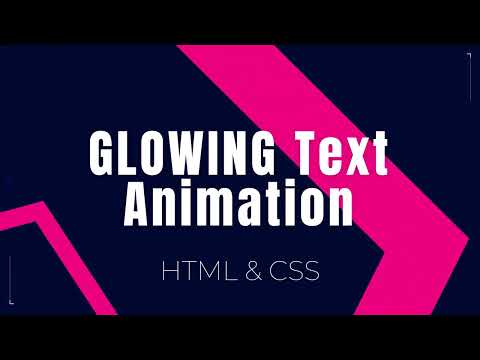 Glowing Text Transition | HTML & CSS Projects #6 | #html#css#coding#animation#glowingtext#transition