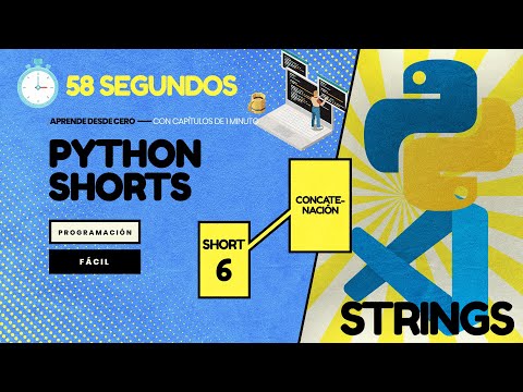 La CONCATENACIÓN de STRINGS - Python en 1 minuto CP6