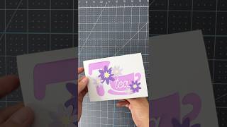 70 or 7tea Bday Card made with #cricut
