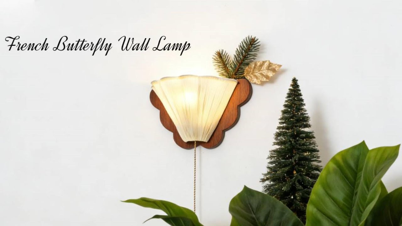 French Butterfly Wall Lamp: Flutter Into Christmas Romance