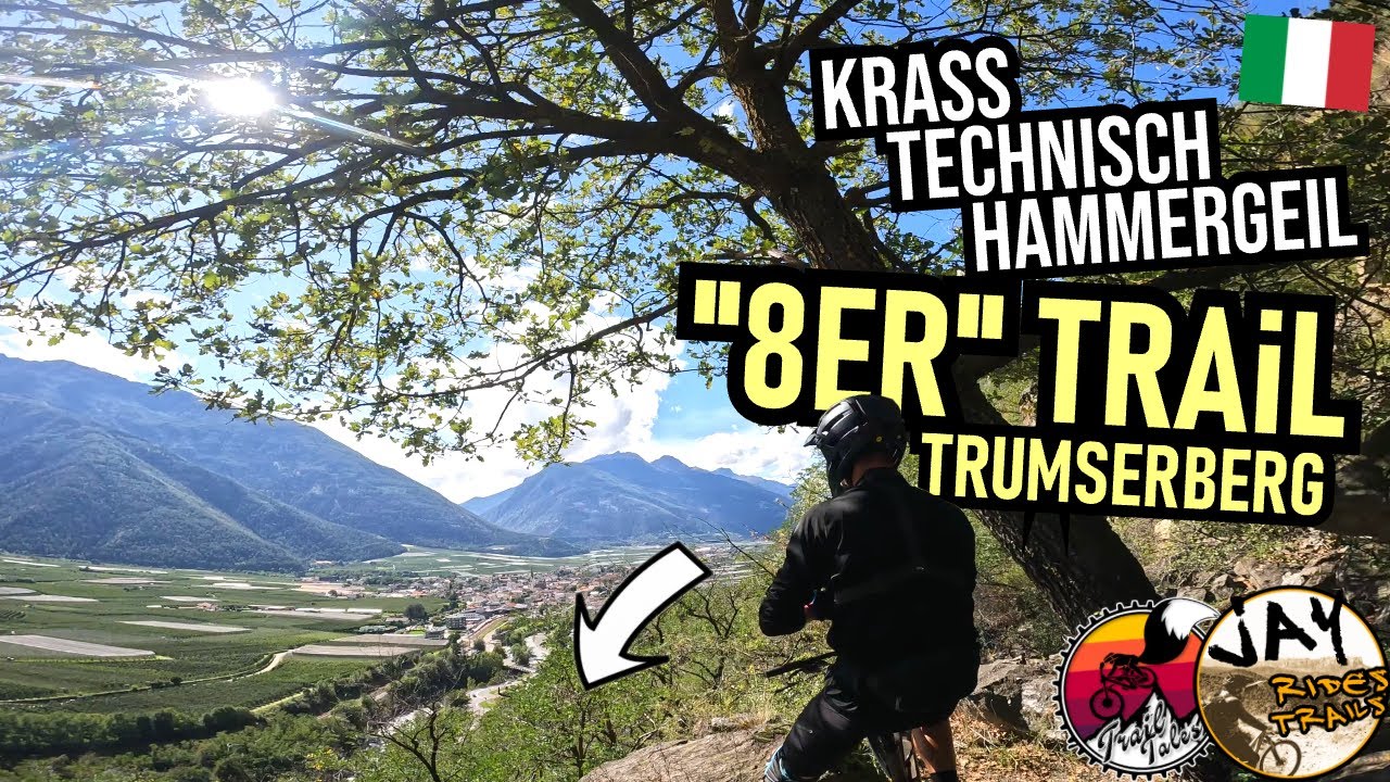 VINSCHGAU LATSCH "8er" Trumsberg Trail ⚫ Mega-Highlight! / First Ride, Full Run / Mountainbike MTB