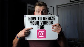 How to Resize Video for INSTAGRAM - Adobe Premiere Pro Tutorial