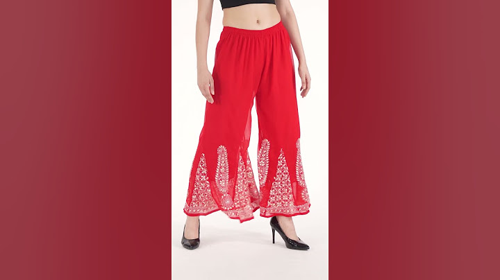 Red Chikankari Gota Sharara