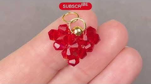 Easy Beaded Heart Tutorial_ Learn How to Make a Stunning Heart Necklace with Crystals and Beads