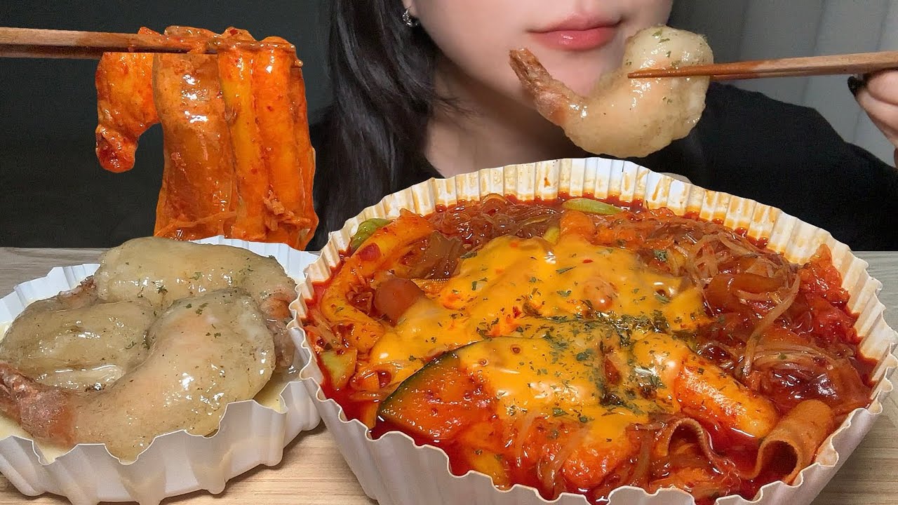 로제마라샹궈 크림새우꿔바로우 먹방! 🍤 Rose Mara Xiangguo & Cream shrimp mukbang