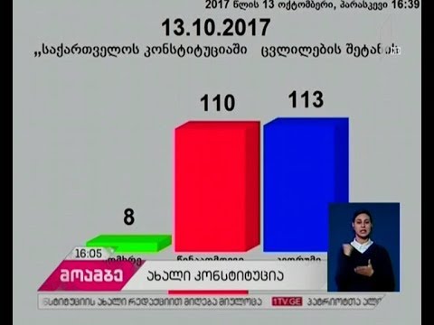 მმართველმა გუნდმა პრეზიდენტის მოტივირებული შენიშვნები დაძლია და ახალი კონსტიტუცია დაამტკიცა