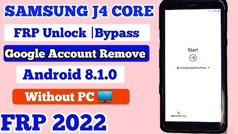 Samsung J4 Core FRP Unlock (J410f) Google Account Bypass Android 8.10 2022 New Method 100%Working